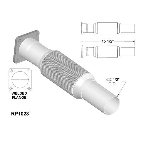 Exhaust Pipe OEM Industries RP1028