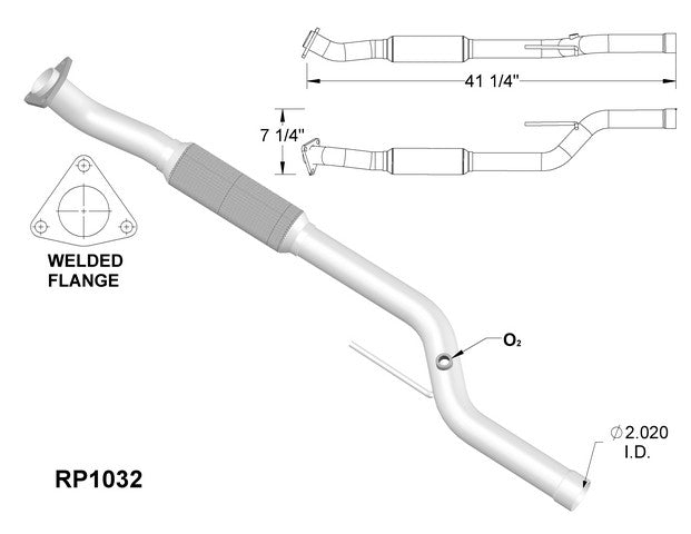 Exhaust Pipe OEM Industries RP1032