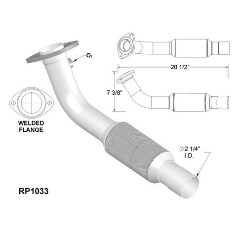 Exhaust Pipe OEM Industries RP1033