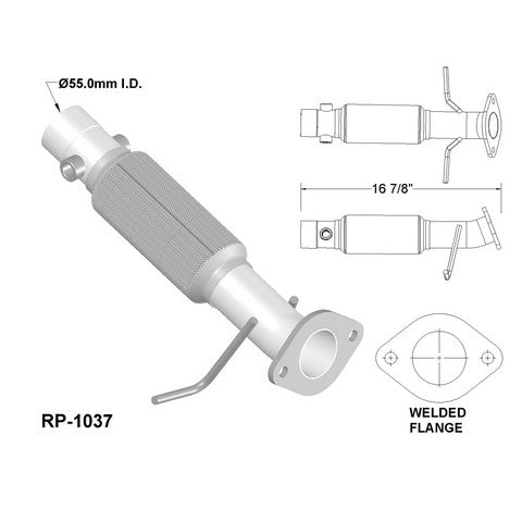 Exhaust Pipe OEM Industries RP1037