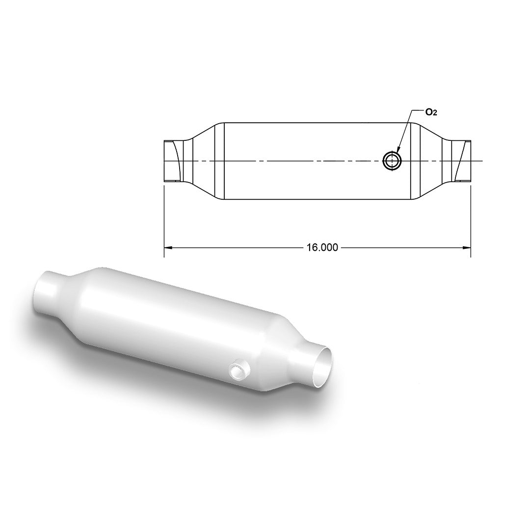 16" OBDII Adv End O2 Sensor