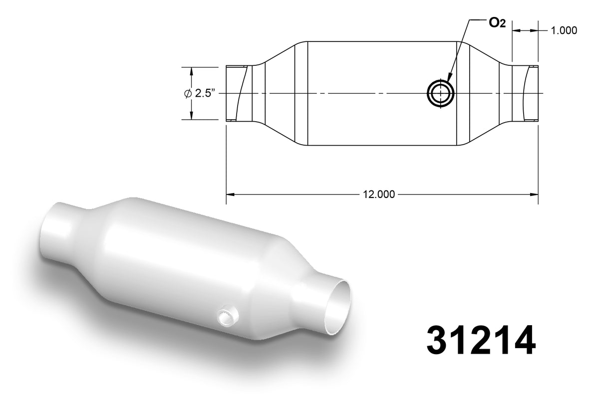  OBDII Advanced End O2 Sensor Universal Converter