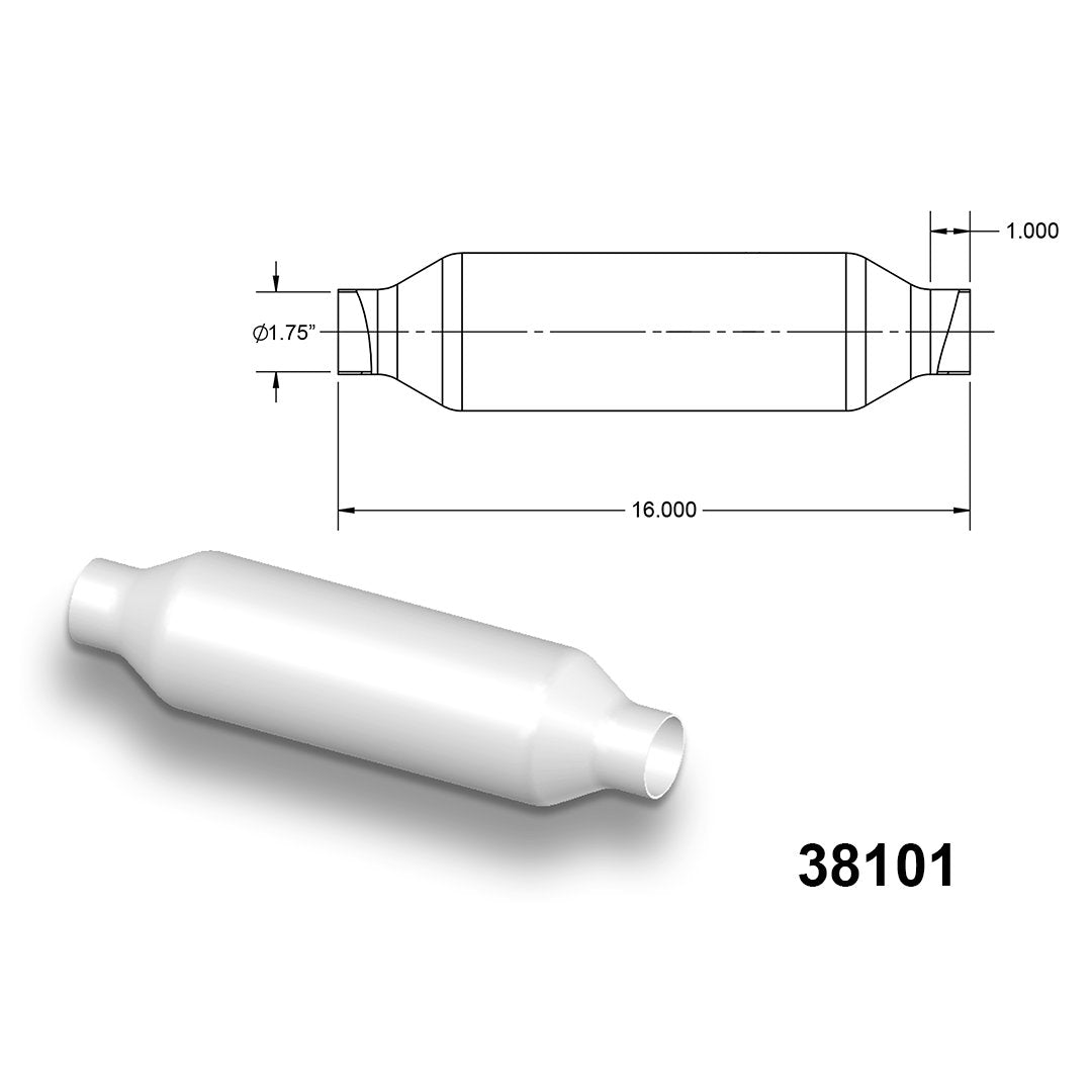 16" OBDII No O2 Sensor